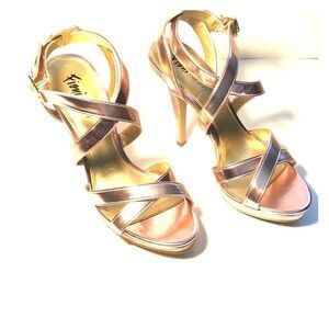 Fionni night ankle strap high heel shoes